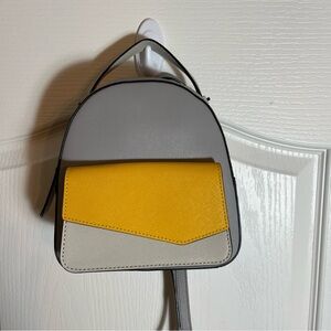 NWT - Botkier Cobble Hill Leather Mini Zip Backpack Marigold